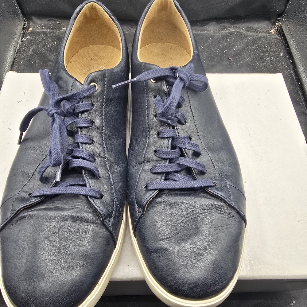 Cole Haan Navy Blue Leather Sneakers